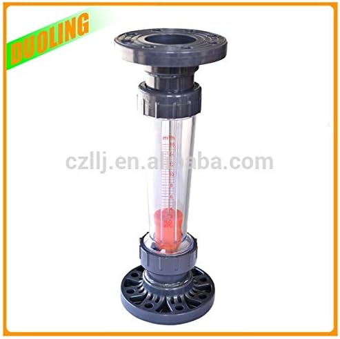 Utini DN 65 Plastic Flow Meter Socket-end or BSP Thread Short Tube Rotameter