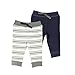 Yoga Sprout 2 Pack Tapered Ankle Pants, Navy & Gray, 3-6 Months