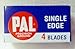 40 Pal Super Single Edge Razor Precision Ground Blades by Personna Gem Treet New