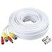 BNC Cable, 150ft 4Pack All-in-One Siames Video and Power Security Camera Wire Cord with 2 Female Connectors for All Max 5MP HD CCTV DVR Surveillance System (4x150FT BNC Cable White)
