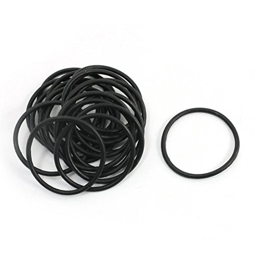 Nitrile Rubber O-Rings 25mm OD 22mm ID 1.5mm Width - Pack Of 10 Sealing Gaskets