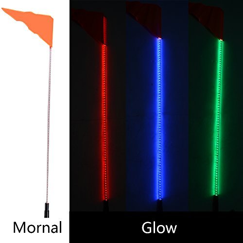 OMUOFFROAD-5FT-20-Color-RGB-LED-Lighted-Whip-Antenna-Whip-Safety-Flags-Pole-Bendable-For-Polaris-RZR-UTV-ATV-Sand-Dune-Buggy-Quad-Truck-Boat-One-Whip