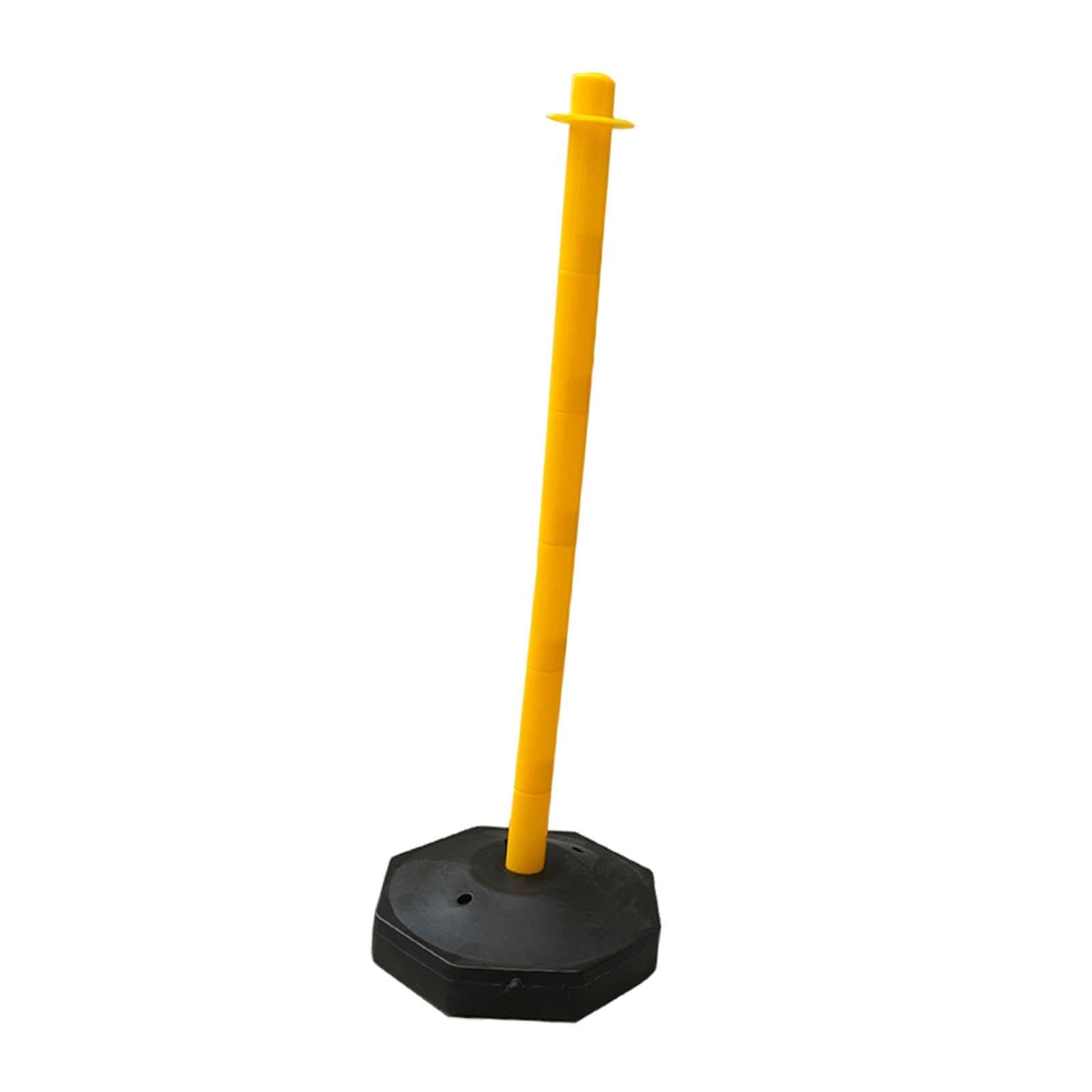 Harilla 33inch Traffic Post Cone, Parking Post, Crowd Control Parking Barrier, Multipurpose Street Stanchion for Construction Roads, Yellow