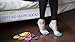 SMALL SIZE (5-8) STRIPED NO SHOW LINER SOCKS MEN WOMEN 7 Pairs