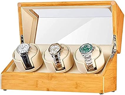 Automatische Uhrenbeweger, Weiche Uhr Kissen 5 Modus Holz Storages Box