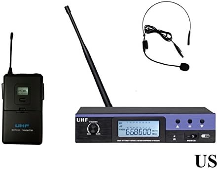 UHF Single Channel Cordless Wireless Cordless Headworn Headset Microphone