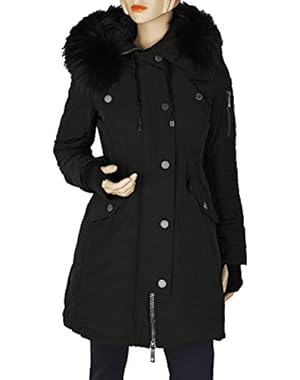 BCBGMaxazria Women's Sahara Black Puffer Coat