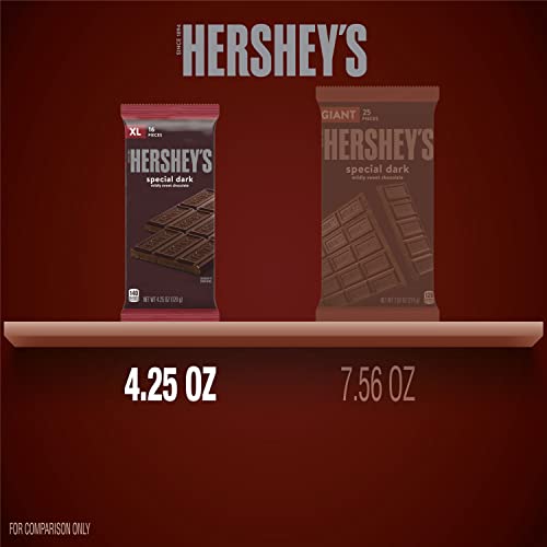 HERSHEY'S SPECIAL DARK Mildly Sweet Dark Chocolate XL, Individually