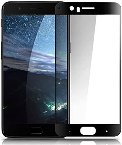 OnePlus 5 Screen Protector, Pabrito Full Coverage Tempered Glass Screen Protector[0.33mm, 2.5D] [Bubble-Free] [9H Hardness] [Anti-Scratch] [HD Clear]Suits For OnePlus 5 (Black)