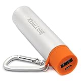Batmax Universal Power Bank 3350mAh Compact Lipstick Size Mini Backup Power Protable Charger Compatible with Mobile Phones iPad iPhone Samsung USB Charged (Orange)