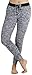 ToBeInStyle Women's Heathered French Terry Jogger Pants - Black/White - Medium
