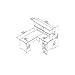 Bush Furniture Salinas L Shaped Desk with Hutch in Antique White | Corner Table with Drawers and Storage for Home Office