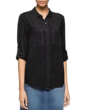 Calvin Klein Jeans Women's Summer Utility Long Sleeve Shirt