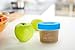 Nellam Baby Food Storage Containers - Leakproof, Airtight, Glass Jars for Freezing & Homemade Babyfood Prep - Reusable, BPA Free, 6 x 4oz Set, that is Microwave & Freezer Safe