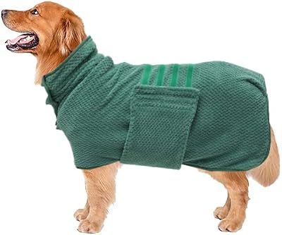 Geyecete Pineapple Grid Dog Drying Coat XXL Green