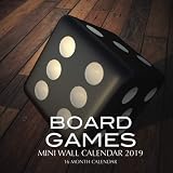 Board Games Mini Wall Calendar 2019: 16 Month Calendar by