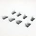 False Eyelashes Magnetic Lashes Extensions 3D Reusable Dual Eyelashes tweezers Set for Natural Look No Glue Needed Cosmetics Eye Decoration (Black)