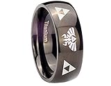The Legend of Zelda Stainless Steel Triforce Costume Ring Black (10)