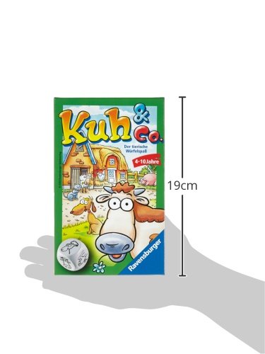 Ravensburger 23160 - Kuh und co, Mitbringspiel für 2-6 Spieler, Kinderspiel ab 4 Jahren, Reisespiel für unterwegs 3