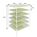 Growsun Sweater Drying Rack 6-Layer Stackable Cloth Mesh Dry Net,Green(Connector Updated)