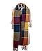 Loritta Womens Plaid Blanket Long Shawl Winter Warm Big Grid Large Scarf Scarves