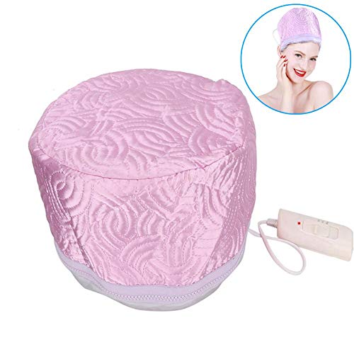 Electric Thermal Steamer Hair Cap, Detachable Temperature Control Heating DIY Haircare SPA Steam Home Treatment Hat for Natural or Damaged Hair Nourishing Moisturize Deep Conditioning(02#)