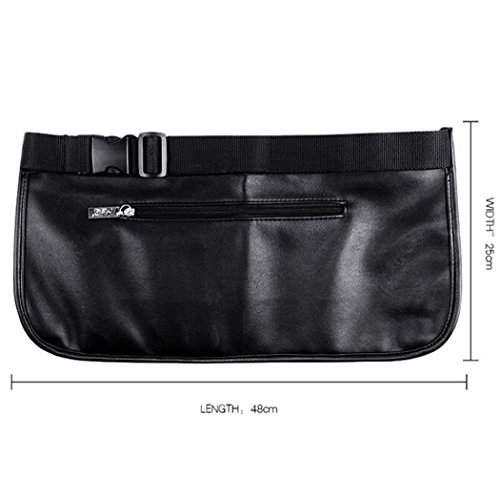 MSQ Makeup Brush Belt Apron Bag Case Multi Pocket Foldable Fanny Pack Cosmetic Brush Pouch Holder Organizer with Adjustable Artist Belt Strap Best for Artist / Fashion Stylist