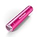 RAVPower Portable Charger 3200mAh External Battery Pack Power Bank with Ultra bright flashlight(3rd Gen Mini, iSmart Technology, Apple Adapter Not Included)for Phones, Tablets and more-Pink