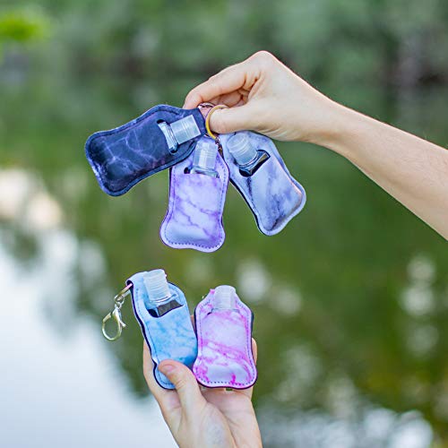 HoroM Hand Sanitizer Keychain Holder for Backpack Refillable Bottles