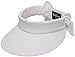 Lullaby Womens Summer UV Protective Wide Brim UPF 50+ Sun Visor White