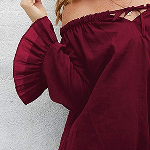 GOWOM Sexy Tops for Women Clothes for Women Kimonos for Women Womens Kimono Women Kimono Womens Kimonos Women Kimonos Womens Kimono White Kimono Cardigans for Women (WineRed,Medium)