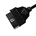 Adduswin C0027 OBD 16 Pin J1962 OBD2 OBD-II Male Connector to Open Plug Wire with Terminal Assembly, OBD Diagnostic Extension Cable Pigtail for OBD DIY Adapter (150cm, 59
