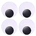 DECORA 3 Inch Large Sized Plastic Wiggle Googly Eyes with Self Adhesive for Crafts Set of 4