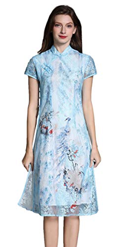 1 Shineflow+Landscape+Painting+Cheongsam+Cocktail