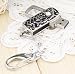 8GB Black and Silver Thorn Design with Crystal USB flash drive(with keychain)