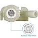 Mudder 1 Plastic Water Valve Kit 385311641 Replacement for 300 310 320 Series Toilet and F300/f310 Toilet Water Valve Replacement