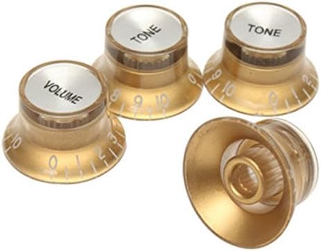 2 Volume& 2 Tone Gold Guitar Knob for LP/SG Style Electric Guitar by ShopIdea