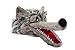 elope Plush Big Bad Wolf Hat, Faux Fur Hat with Adjustable Fit, One Size, Hidden Pocket, Felt Teeth and Tongue