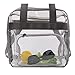 Heavy-Duty Clear Stadium Bag Clear Crossbody Tote Bag NFL & PGA Stadium Approved 12 x 12 x 6, with Extra Long Adjustable Shoulder Strap and Handles