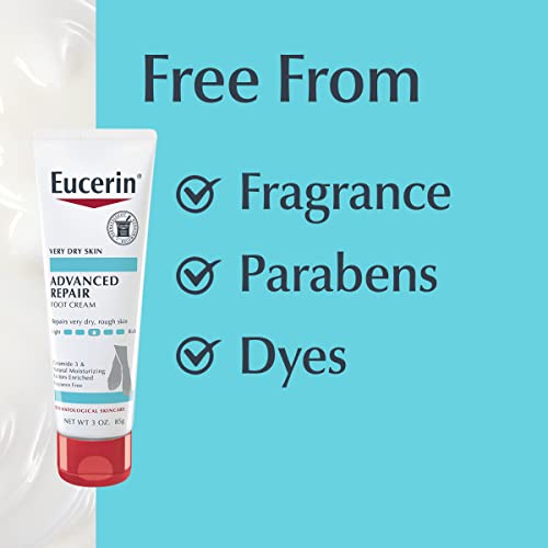 Eucerin Advanced Repair Foot Cream Fragrance Free, Foot Lotion for