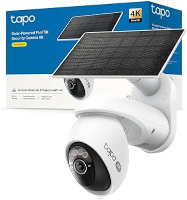 Kit C660 - Câmera de Segurança WiFi 4K 8MP, Pan/Tilt 360°, Zoom Digital de 18×, Visão Noturna Starlight Color, Painel Solar, Bateria de 10.000mAh, Deteção de IA Gratuita, IP65