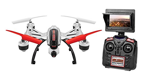 World Tech Toys Elite Mini Orion 2.4GHz 4.5CH LCD Live-View Camera RC Drone, White/Black/Blue/Red/Glow, 12 x 12 x 4
