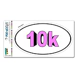 10k Bold Pink - Runner Running Euro Oval MAG-NEATO'STM Automotive Car Refrigerator Locker Vinyl Magnet