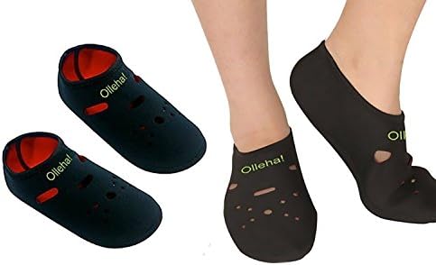 Full Support Shock Absorbing Foot Sleeves for Plantar Fasciitis in Black Size (XL)