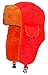 Best Winter Hats Big Kids Lightweight Neon Russian/Trooper Faux Fur Cap(One Size)-Orange