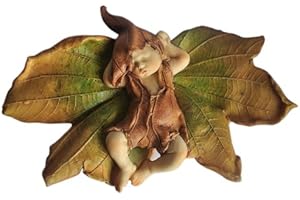 Top Collection Enchanted Story Fairy Garden Sleeping Fairy Baby Outdoor Statue, 3.75 by 5.75-Inch