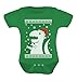 TeeStars - Big Trex Santa Ugly Christmas Sweater Baby Grow Vest Baby Bodysuit