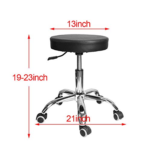 Aritone - Desk Explosion-Proof Adjustable Can Be Lifted Hydraulic Salon Chair Home Life Office Chair Beauty Salon Work Bench Bar Chair Black (Black, 13inch21inch19-23inch.) - Thumbnail 4