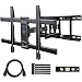PERLESMITH Full Motion TV Wall Mount for Most 37-70 Inch TVs up to 132lbs - Fits 16", 18", 24" Wood Studs - Articulating TV Mount Dual Arms with Tilts, Swivels & Extends 16", Max VESA 600x400mm primary