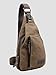 CuteMe Men's Small Canvas Military Messenger Shoulder Travel Hiking Bag Backpack (Brown)